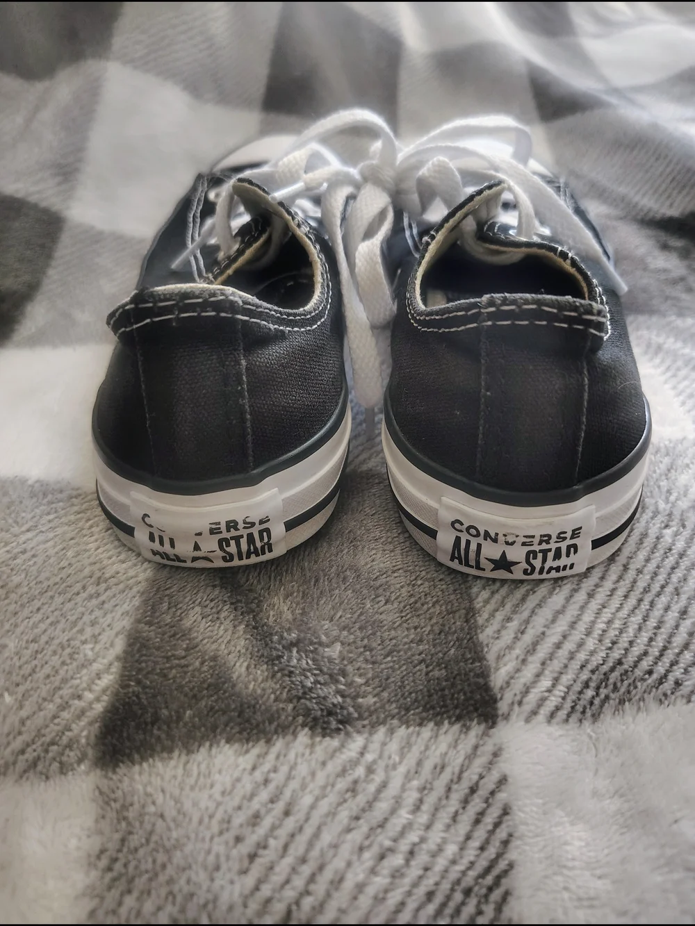 Converse Black & White Kids Low-Top Canvas Sneakers